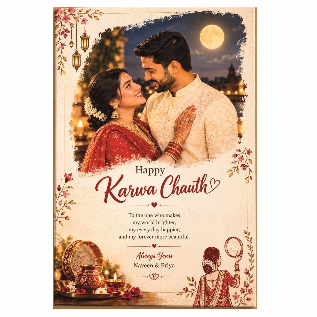 Giftanna Canvas Painting Personalized photo  frame 